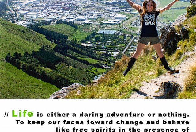Visual Inspiration 365 - Life is a daring adventure - Helen Keller