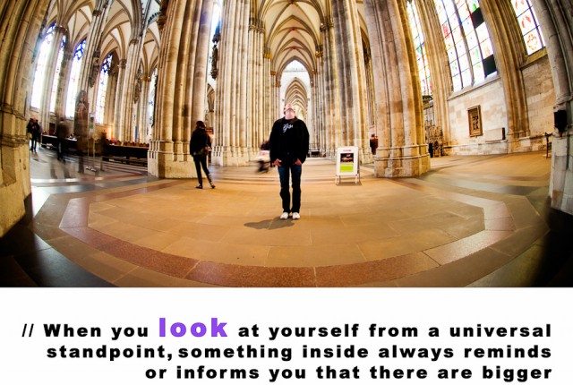 Visual Inspiration 365 - When you look at yourself from a universal standpoint - Albert Einstein
